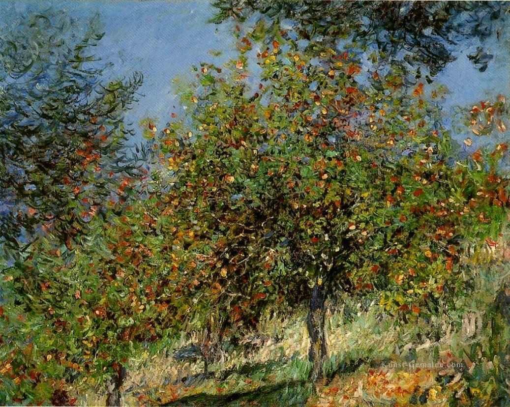 Apfelbäume auf dem Chantemesle Hill Claude Monet Ölgemälde
